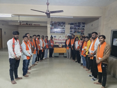 જસદણમા વિશ્વ હિન્દુ પરિષદ અને બજરંગ દળ  પ્રખંડ દ્વારા સંત શ્રી રવિદાસજીની જન્મજયંતિની ઉજવણી કરાઇ