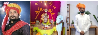 આજથી  ચૈત્રી નવરાત્રિ માં અંબાની આરાધનાનું પરમ પર્વ ની શુભેચ્છા પાઠવતા જસદણ ભાજપ પ્રમુખ વિજય રાઠોડ પાલિકા પ્રમુખ જીતેન્દ્ર છાયાણી ન્યુઝ એડિટર નરેશ ચોહલીયા (જય અંબાજીમાં)