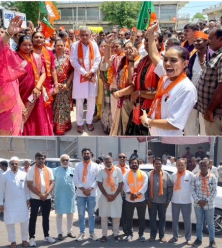 જસદણ અને વિછીયા તાલુકા પંચાયત   જિલ્લા પંચાયતના ભાજપના   ઉમેદવારી ફોર્મ ભરી  મંત્રી કુંવરજીભાઈ ની આગેવાનીમાં શક્તિ પ્રદર્શન યોજાયું