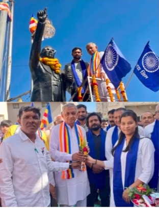 જસદણમા ડૉ બાબા સાહેબ આંબેડકરજી ની 135 મી જન્મ જયંતી નિમિત્તે યોજાયેલ રેલીમાં મંત્રી કુંવરજીભાઈ બાવળીયા જોડાયા