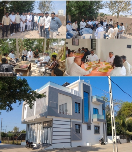 જસદણના પત્રકાર  નરેશ ચોહલીયાના નુતન જય અંબાજીમાં નિવાસ ગૃહ પ્રવેશ વાસ્તુ પ્રસંગૅ વિવિધ શ્રેણીના  આગેવાનોએ ઉપસ્થિત રહી શુભેચ્છાઓ પાઠવી