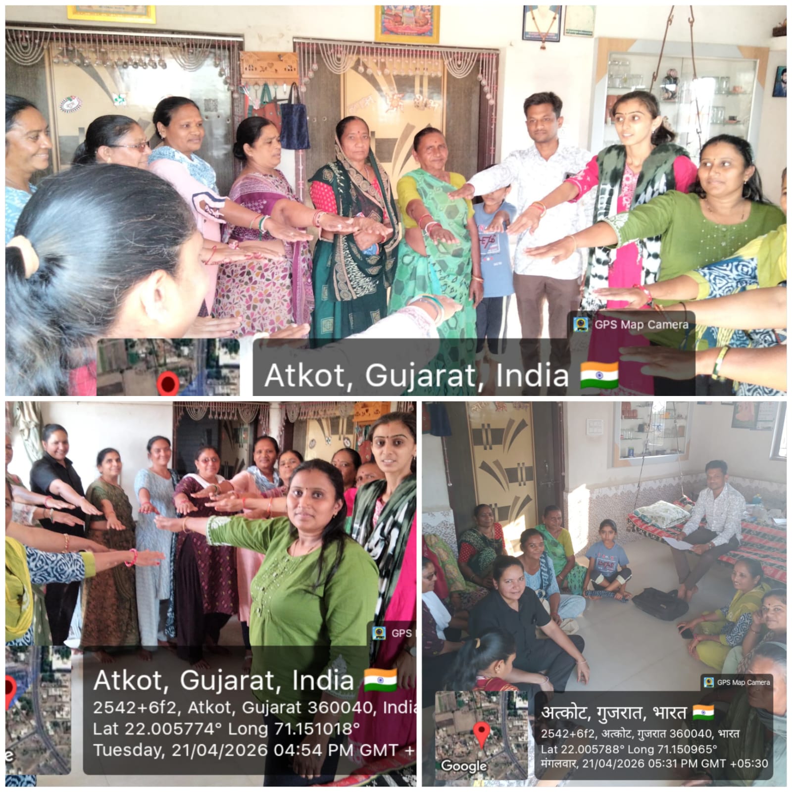મતદાન જાગૃતિ અંગૅ આટકોટ  વિંછીયા અનૅ મોટા માત્રાવડમાં સખી મંડળોએ મતદાનના શપથ લીધા