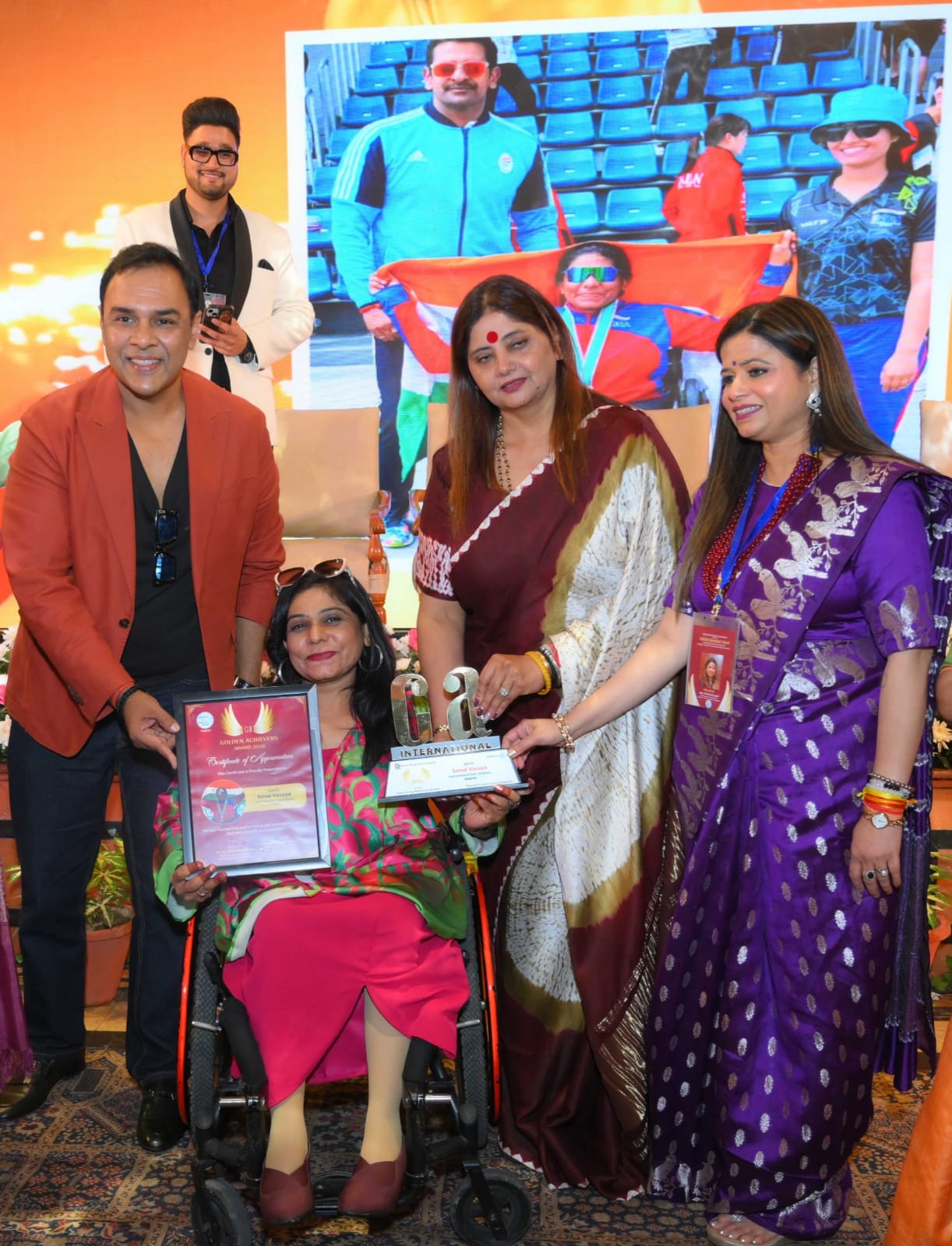 રાજકોટનું ગૌરવ દિવ્યાંગ ખેલાડી સોનલ વસોયા ઈન્ટરનેશનલ ગોલ્ડન અચીવર એવોર્ડ થી સન્માનિત