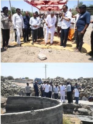 કેબિનેટ મંત્રી  કુંવરજીભાઈ બાવળીયાએ વિંછીયાના  ઘેલો નદી પર રૂ. ૧.૭૯ કરોડના ખર્ચે નિર્માણાધિન ભડલી-૦૧ ચેકડેમ કમ કોઝવેનું ભૂમિપૂજન કર્યું 