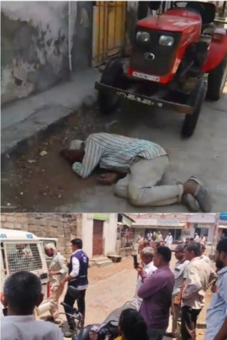 સાણથલીમા દારૂડિયા નો આંતક ખેડૂતના ટ્રેક્ટર આડે સૂઈ જઈ નશૅડીઍ રૂ. 5000 માગ્યાં 112 ની ટીમે લોકબ ભેગો કર્યો