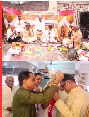 શ્રી જલારામબાપાના ધર્મ-પત્ની શ્રી વીરબાઈમાના પ્રાગટ્ય સ્થળ આકકૉટ ખાતૅ જગ્યાનું  પુન નિર્માણન  ભૂમિ પૂજન  સંપન્ન