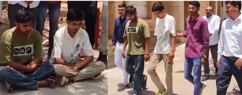 ચોટીલાના કુંદણી પાસૅ  ડ્રાઈવરને છરી બતાવી લૂંટ ચલાવનાર જસદણના યાગ્નિક સાકરીયા અનૅ વિશાલ ગરિયાનૅ એલસીબીએ  દબૉચી લીધા  
