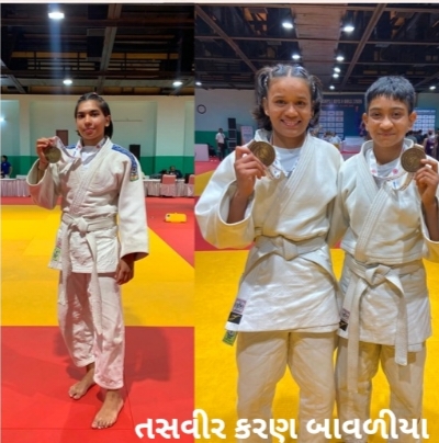 વિંછીયા કોળી સમાજની ત્રણ દીકરીઓએ પંજાબ ચંદીગઢમાં નેશનલ જુડો સ્પર્ધામા ગોલ્ડ મેડલ મેળવી ઇતિહાસ રચ્યો