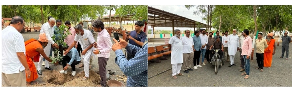 રાજકોના સાંસદ પરષોત્તમભાઈ રૂપાલાએ જસદણના રામેશ્વર મંદિરૅ દાદાનૅ શીશ ઝુકાવી આગેવાનો સાથૅ વૃક્ષારોપણ કર્યું