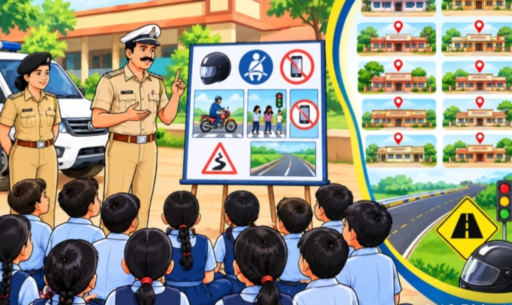 જસદણ વિંછીયા કૉટડા સાંગાણી સહિત ૧૦ તાલુકાની શાળાઓમાં તા.૨૪ સપ્ટેમ્બરનાં રોજ માર્ગ સલામતી જનજાગૃતિ કાર્યક્રમ યોજાશે