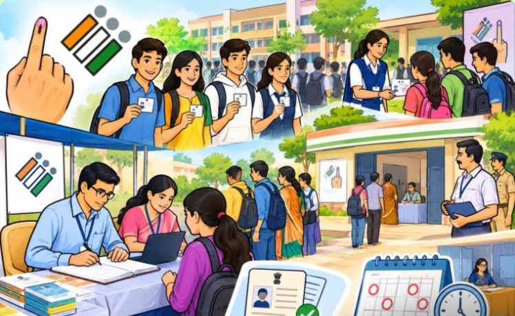 રાજકોટ જિલ્લામાં વિધાનસભા મતવિભાગોમાં મતદારયાદી સુધારણા ઝુંબેશનો પ્રારંભ આવતા રવિ થી ૪ રવિવાર સુધી ખાસ કેમ્પ