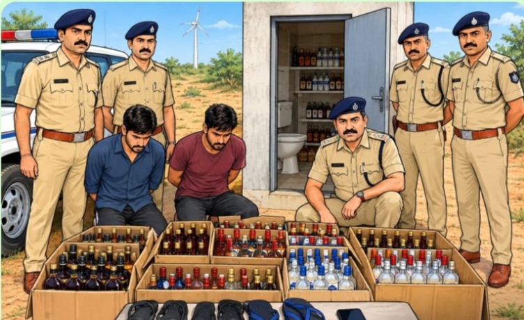 વડોદમા  બાથરૂમમાં સંતાડૅલ 288 બોટલ દારૂ ચપલા  સાથે જસદણ પૉલીસૅ બે શખ્સોને ઝડપી પાડ્યા 84 હજારનો મુદ્દામાલ કબજે 