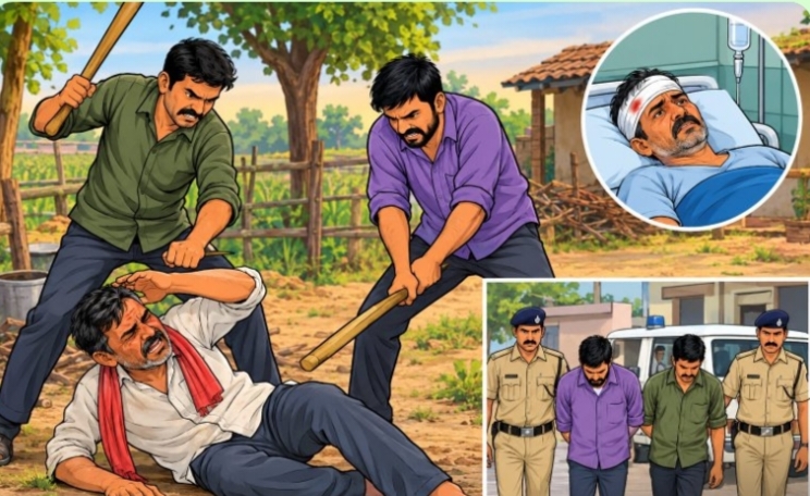 તું તારા દીકરાને અમારી સાથે રહેવાની ના કેમ પાડે છે કહી ખેડૂત પર લાકડીથી હુમલો વિંછીયાના ગોરૈયા ગામનો બનાવ 