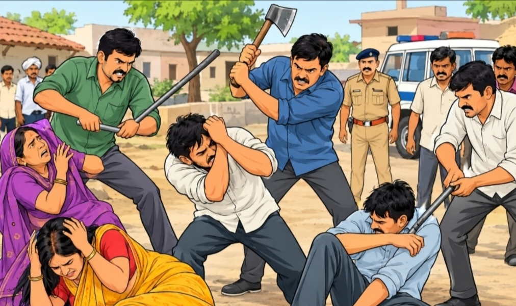 જસદણના ભડલી ગામે જુના મનદુઃખમાં બે પરિવારો વચ્ચે બઘડાટી બોલી પોલીસમાં સામ સામી ફરીયાદો થઈ જુના ઝઘડા નો ખાર રાખી બે પરિવારો બાખડીયા