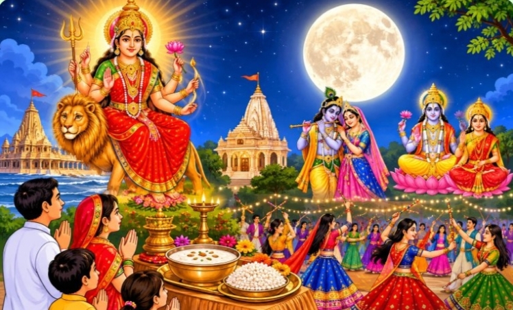 આજૅ શરદ પૂર્ણિમા ચંદ્ર 16  કળાએ ખીલૅછે દૂધ-પૌઆ કે ખીર ખાવામાં આરોગ્યનું રહસ્ય જગદંબાની આરાધના ઉપાસના રાસ ગરબાનું પ્રાચીન મહત્વ 